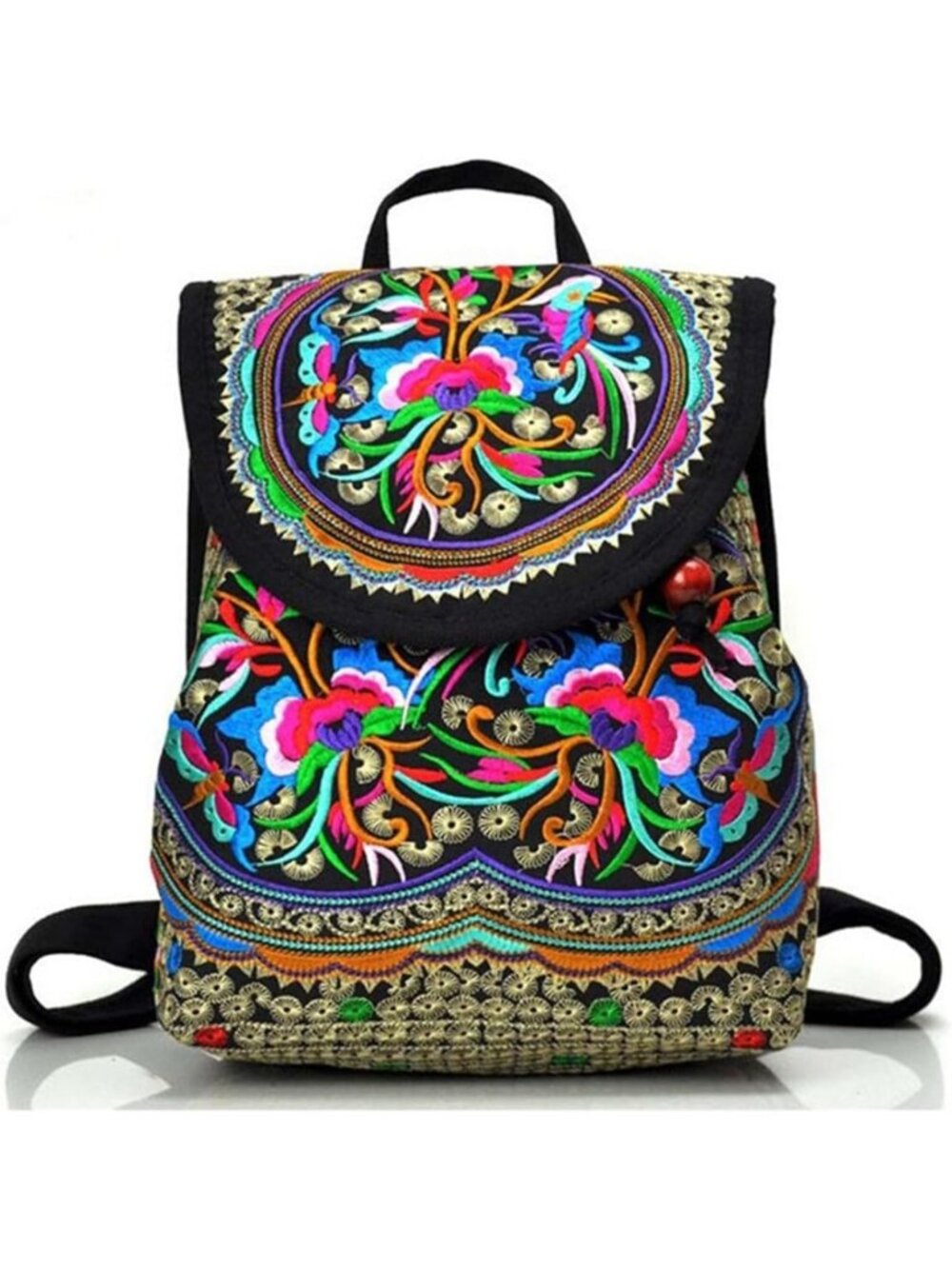 Embroidered Boho Backpack Purse for Women | Stylish Travel & Daily Use Bag